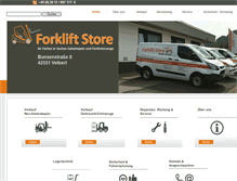 Tablet Screenshot of forkliftstore.de